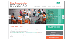 Desktop Screenshot of corehumanitarianstandard.org