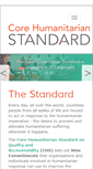 Mobile Screenshot of corehumanitarianstandard.org