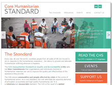 Tablet Screenshot of corehumanitarianstandard.org